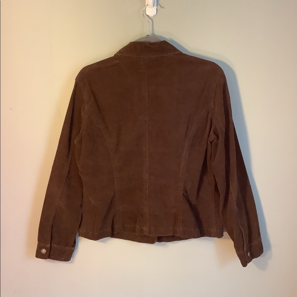 Chico’s Dark Brown Corduroy Button up Jacket - Picture 2 of 6